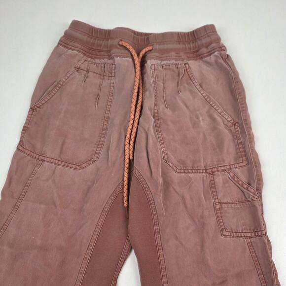 Anthropologie Pants Womens XS Mauve The Nomad Lyocell Jogger Utility Cargo Pink - Picture 2 of 11
